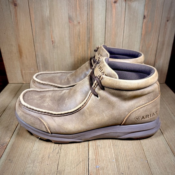 Ariat Spitfire Moc Toe Boots Brown Bomber Size 10 D - Picture 1 of 11